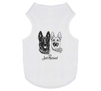 'Just Married German Sheperds' Pet Dog/Cat T-Shirt (PT00136660)