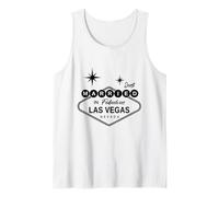 Just Married in Vegas Sign - Married in Fabulous Las Vegas Tank Top