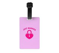 just Married Print Luggage Tag Suitcases Identification Labels Set Travel Bag Backpack Suitcase Tags