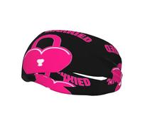 Just Married Print Sports Sweatband-Workout, Sports, Costume, Running, Fashion and Outdoor Activity