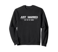 Just Married So Far So Good Minimalist Distressed Honeymoon Sweatshirt