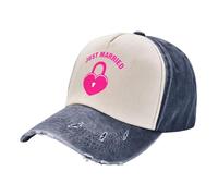 Just Married Stylish Sports Cowboy Hat, Adjustable Size, Perfect For Daily Use And Outdoor Activities, Newlywed, One Size, Just Married, One Size