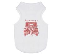 'Just Married Vintage Car' Pet Dog/Cat T-Shirt (PT00153924)