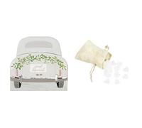 Just Married Wedding Napkins & White Biodegradable Confetti Bundle
