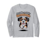 Just Me and My Bernedoodle Funny Cute Pet Dog Lover Style Long Sleeve T-Shirt