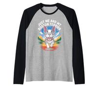 Just Me and My Boston Terrier Pet Funny Cute Dog Lover Style Raglan Baseball Tee