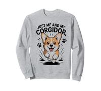 Just Me And My Corgidor Cute Dog Cross Pet Breed Owner Style Sweatshirt