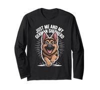 Just Me and My German Shepherd GSD Police Dog Lover Alsatian Long Sleeve T-Shirt