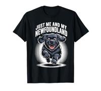 Just Me and My Newfoundland Funny Dog Big Breed Owner Newfie T-Shirt