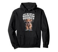 Just Me And My Rhodesian Ridgeback Funny African Lion Dog Pullover Hoodie