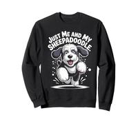 Just Me And My Sheepadoodle Funny Poodle Cross Mix Dog Breed Sweatshirt