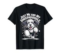 Just Me and My Sheepadoodle Funny Poodle Cross Mix Dog Breed T-Shirt