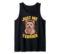 Just me and My Terrier Cartoon Dog Breed Australian Terrier Tank Top