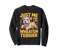 Just me and my Wheaten Terrier Cartoon Farm Irish Dog Breed Sweatshirt