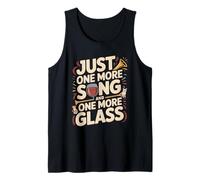 Just More Song and One More Glass Wine Cats Tank Top