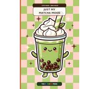 Just My Matcha Mood: Cute Aesthetic Green Tea Dotted Notebook and Tasting Log | Kawaii Café Journal for Teen Girls, College Students, and Stationary Lovers