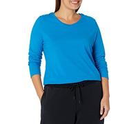 Just My Size Hanes ComfortBlend Women's Plus Size Vneck Long Sleeve Tee Shirt, Deep Dive, 8X