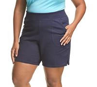 Just My Size Women's Plus Jersey Short - Blue - 5X