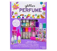 Just My Style Glitter Roller Perfume Kit - Horizon Group USA Multi-color, 3 Fragrances, Glitter Confetti, Filling Funnel, Mix Stick (75191)