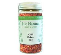 Just Natural Herbs Organic Chilli Flakes (Jar) 40g
