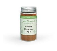 Just Natural Herbs Organic Ground Ceylon Cinnamon (Glass Jar) 30g