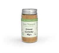 Just Natural Herbs Organic Ground Coriander (Glass Jar) 40g