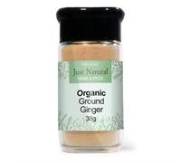 Just Natural Herbs Organic Ground Ginger (Glass Jar) 40g