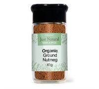 Just Natural Herbs Organic Ground Nutmeg (Glass Jar) 50g