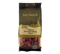 Just Natural Organic Organic Almonds Whole 125g