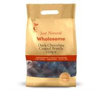 Just Natural Wholesome Dark Chocolate Coated Brazils 250g