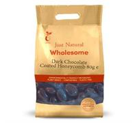 Just Natural Wholesome Dark Chocolate Coated Honeycomb 80g