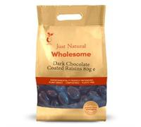 Just Natural Wholesome Dark Chocolate Coated Raisins 80g