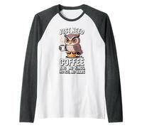 just Need Coffee and No Kings No ICE No Wars Raglan Baseball Tee