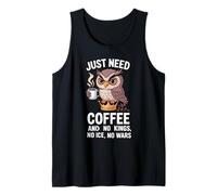 just Need Coffee and No Kings No ICE No Wars Tank Top