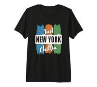 Just New York Chillin' NY Empire State City Chilling Vintage Premium T-Shirt