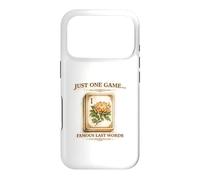 Just One Game Famous Last Words Mahjong Graphic Case for iPhone 17 Pro