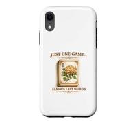 Just One Game Famous Last Words Mahjong Graphic Case for iPhone XR
