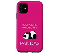 Just One Girl Adores Pandas Cute Kawaii Art Case for iPhone 11