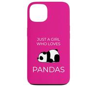 Just One Girl Adores Pandas Cute Kawaii Art Case for iPhone 13