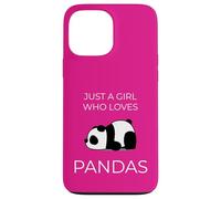 Just One Girl Adores Pandas Cute Kawaii Art Case for iPhone 13 Pro Max