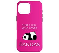 Just One Girl Adores Pandas Cute Kawaii Art Case for iPhone 16 Pro Max