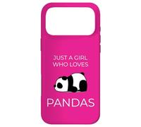 Just One Girl Adores Pandas Cute Kawaii Art Case for iPhone 17 Pro Max