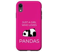 Just One Girl Adores Pandas Cute Kawaii Art Case for iPhone XR