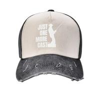 Just one More cast I Promise I got Fish to Catch Baseball Cap Ball Cap Fishing caps Man Golf Boy Women's
