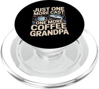 Just One More Cast One More Coffee Grandpa PopSockets PopGrip for MagSafe