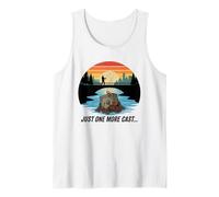 Just One More Cast Safe Cracker Magnet Fishing Treasure Tank Top