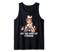 Just One More Cat I Promise Cats Lover Man Boy Cat Dad Tank Top