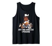 Just One More Cat I Promise Cats Lover Man Boy Cat Dad Tank Top