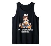 Just One More Cat I Promise Cats Lover Man Boy Cat Dad Tank Top