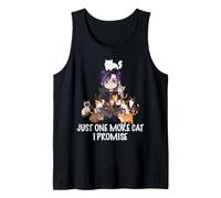 Just One More Cat I Promise Cats Lover Man Boy Cat Dad Tank Top